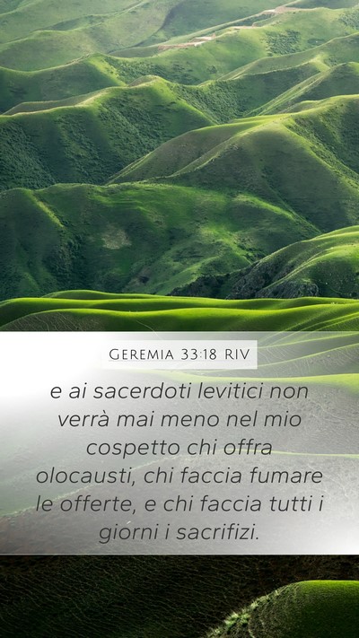 Geremia 33:18 RIV Bible Verse Image