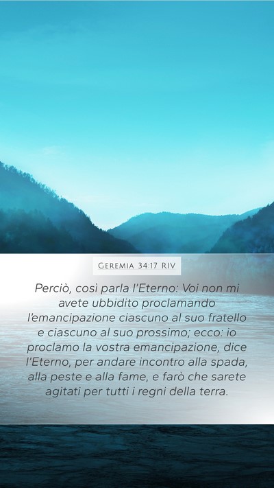 Geremia 34:17 RIV Bible Verse Image