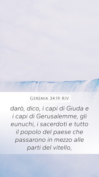Geremia 34:19 RIV Bible Verse Image