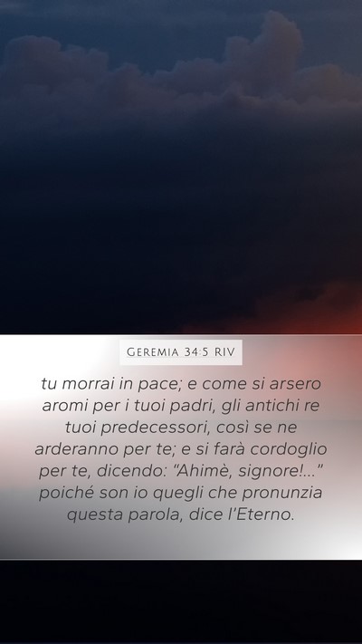 Geremia 34:5 RIV Bible Verse Image