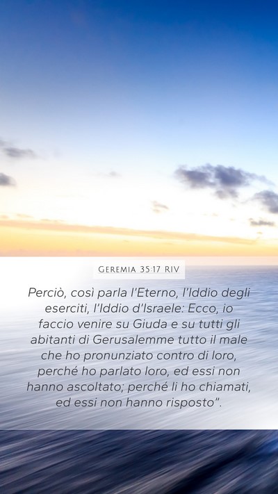 Geremia 35:17 RIV Bible Verse Image