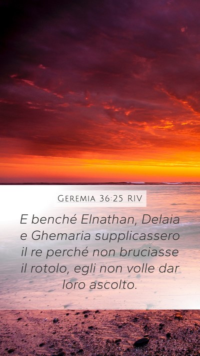 Geremia 36:25 RIV Bible Verse Image