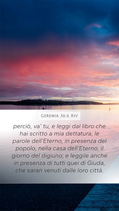 Geremia 36:6 RIV Bible Verse Image
