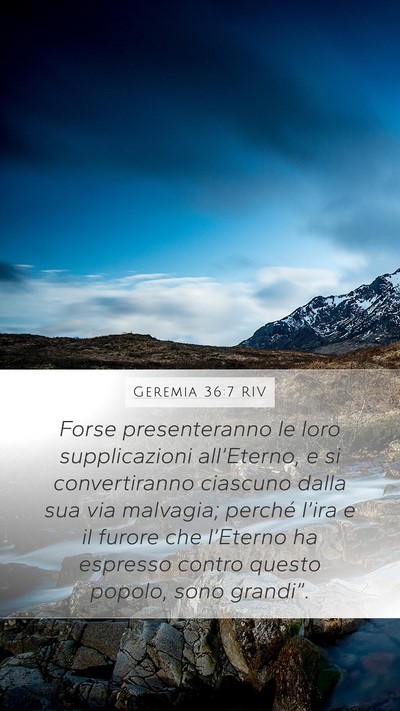 Geremia 36:7 RIV Bible Verse Image