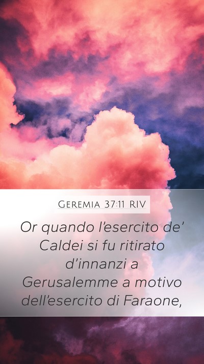 Geremia 37:11 RIV Bible Verse Image