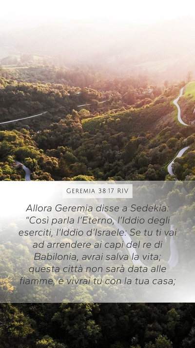 Geremia 38:17 RIV Bible Verse Image