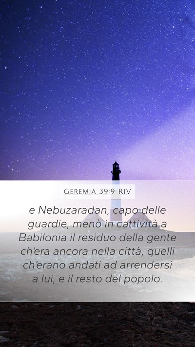 Geremia 39:9 RIV Bible Verse Image