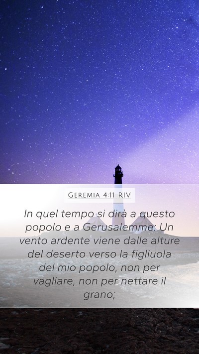 Geremia 4:11 RIV Bible Verse Image