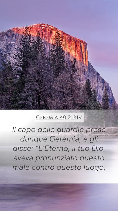Geremia 40:2 RIV Bible Verse Image