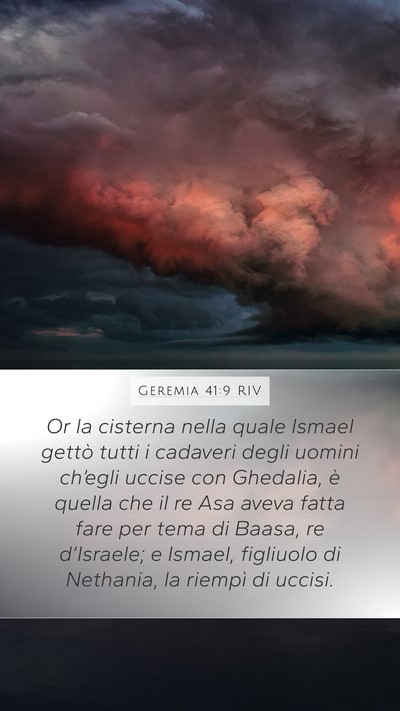 Geremia 41:9 RIV Bible Verse Image
