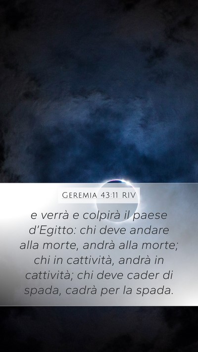 Geremia 43:11 RIV Bible Verse Image