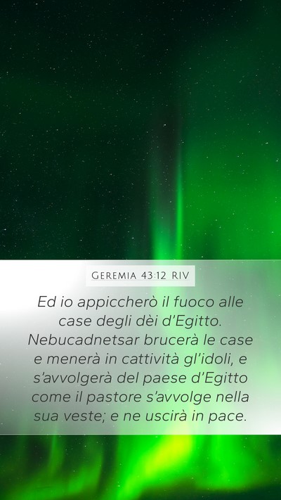 Geremia 43:12 RIV Bible Verse Image