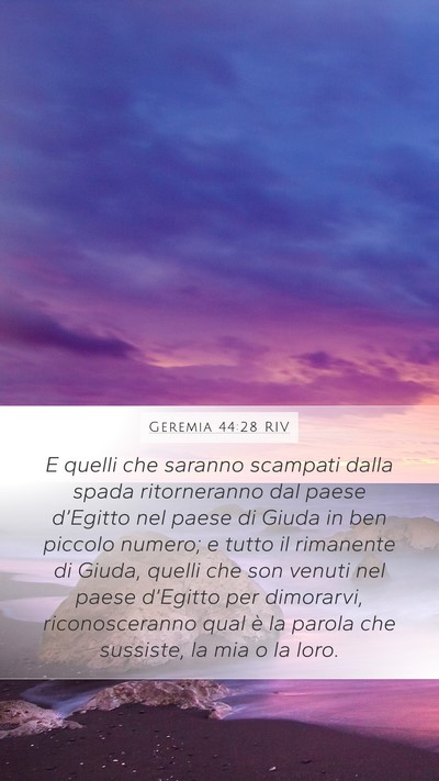 Geremia 44:28 RIV Bible Verse Image