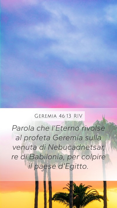 Geremia 46:13 RIV Bible Verse Image