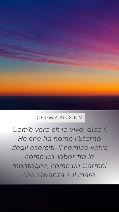 Geremia 46:18 RIV Bible Verse Image