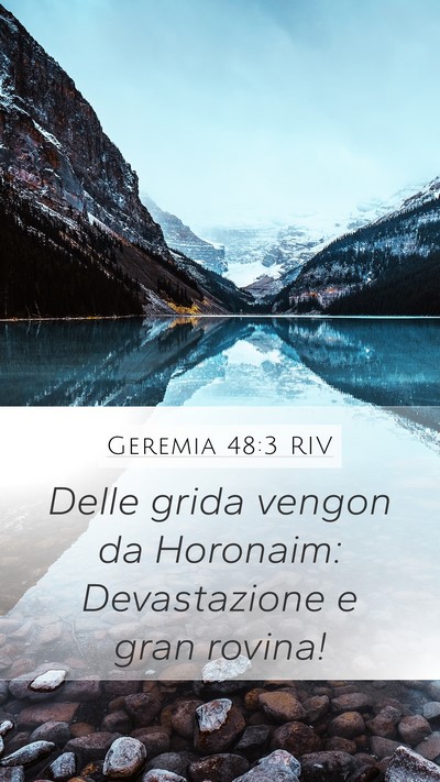 Geremia 48:3 RIV Bible Verse Image