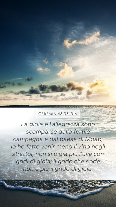 Geremia 48:33 RIV Bible Verse Image