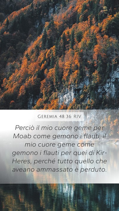 Geremia 48:36 RIV Bible Verse Image