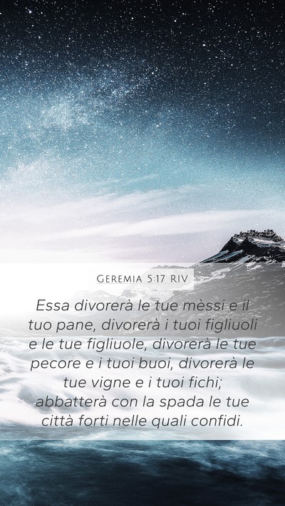 Geremia 5:17 RIV Bible Verse Image