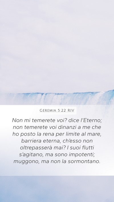 Geremia 5:22 RIV Bible Verse Image