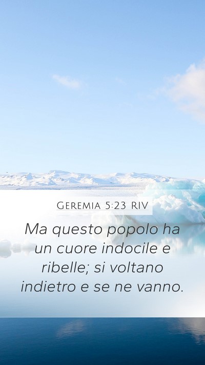 Geremia 5:23 RIV Bible Verse Image