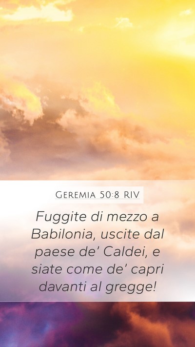 Geremia 50:8 RIV Bible Verse Image