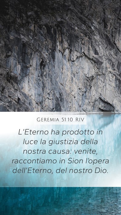 Geremia 51:10 RIV Bible Verse Image