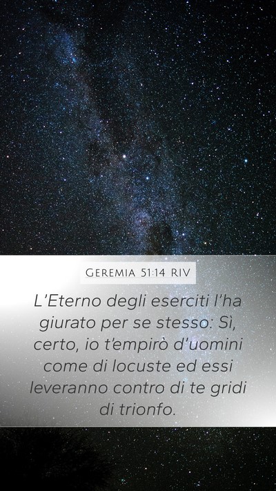 Geremia 51:14 RIV Bible Verse Image