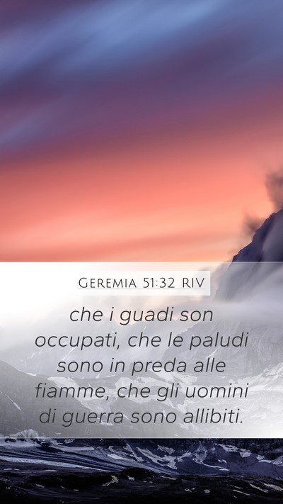 Geremia 51:32 RIV Bible Verse Image