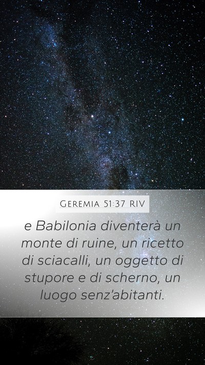 Geremia 51:37 RIV Bible Verse Image