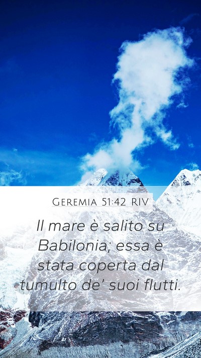 Geremia 51:42 RIV Bible Verse Image