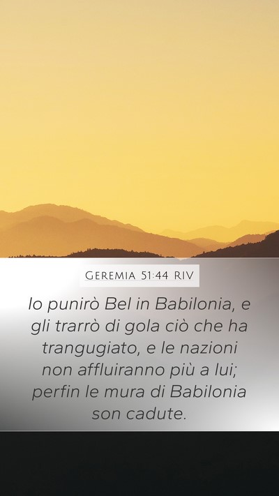 Geremia 51:44 RIV Bible Verse Image
