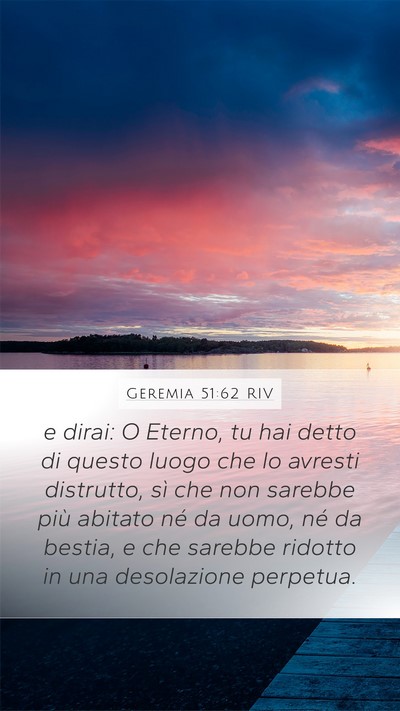 Geremia 51:62 RIV Bible Verse Image