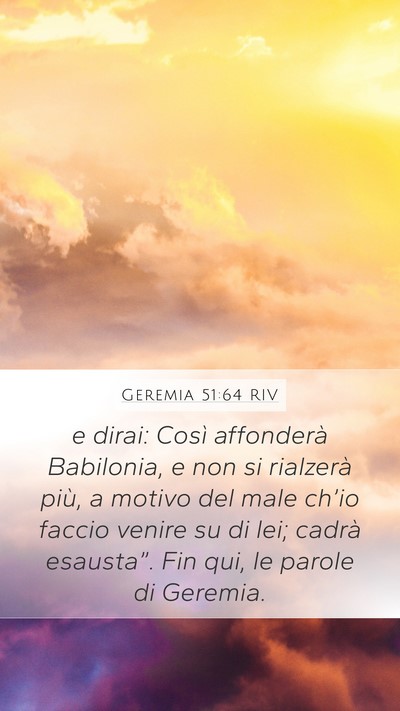 Geremia 51:64 RIV Bible Verse Image