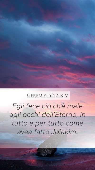 Geremia 52:2 RIV Bible Verse Image