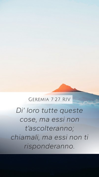 Geremia 7:27 RIV Bible Verse Image