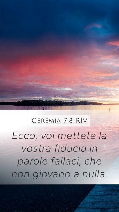 Geremia 7:8 RIV Bible Verse Image