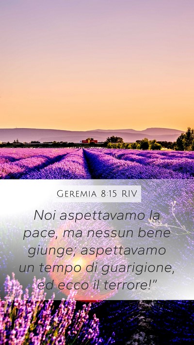 Geremia 8:15 RIV Bible Verse Image