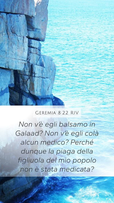 Geremia 8:22 RIV Bible Verse Image