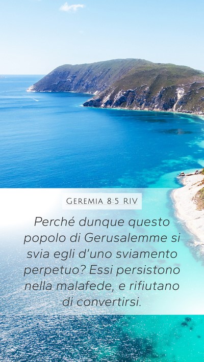 Geremia 8:5 RIV Bible Verse Image