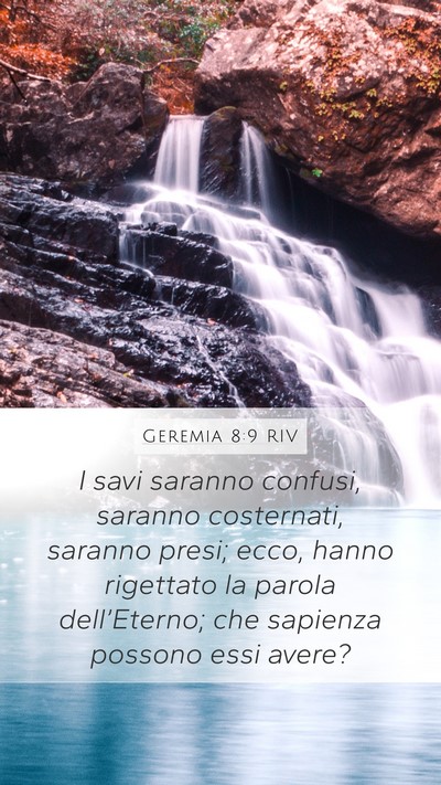 Geremia 8:9 RIV Bible Verse Image