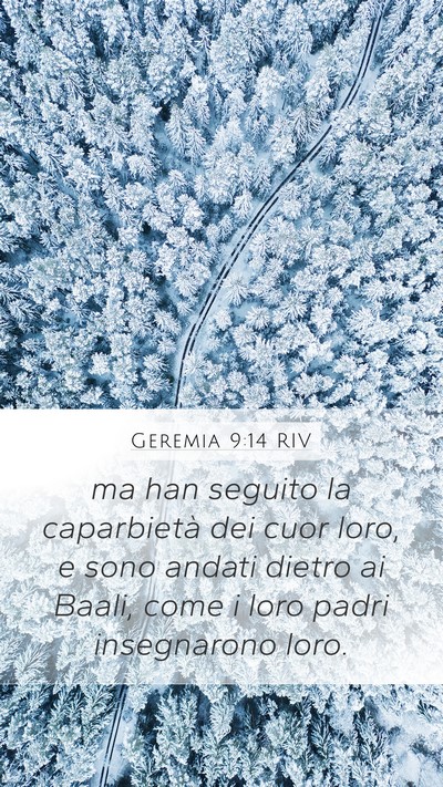 Geremia 9:14 RIV Bible Verse Image