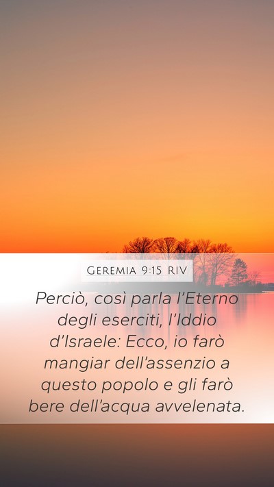 Geremia 9:15 RIV Bible Verse Image