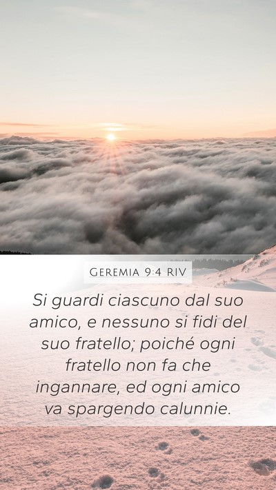 Geremia 9:4 RIV Bible Verse Image