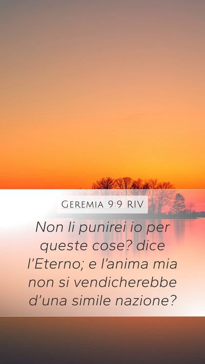 Geremia 9:9 RIV Bible Verse Image