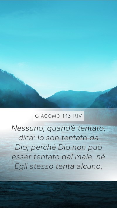 Giacomo 1:13 RIV Bible Verse Image