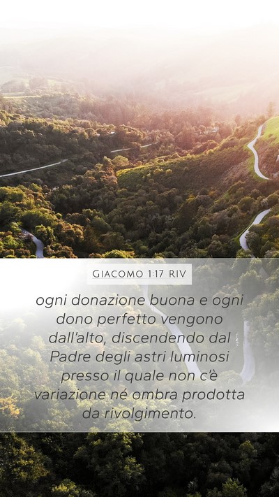 Giacomo 1:17 RIV Bible Verse Image