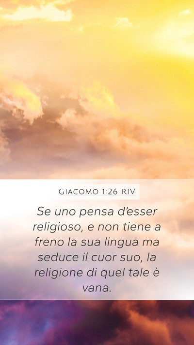 Giacomo 1:26 RIV Bible Verse Image