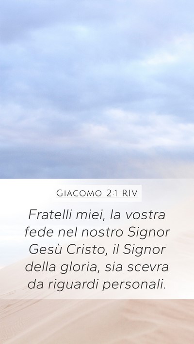 Giacomo 2:1 RIV Bible Verse Image