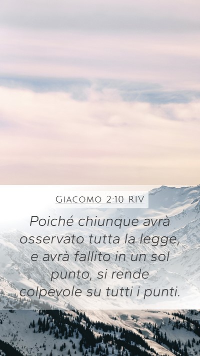 Giacomo 2:10 RIV Bible Verse Image